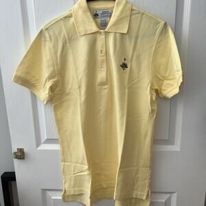 Size S Golf Polo Yellow From Merion Golf Club By Izod Club